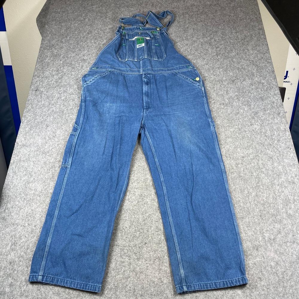 Liberty Denim‎ Overalls Bib Mens 42x28 Blue Workwear Farmer Carpenter Utility